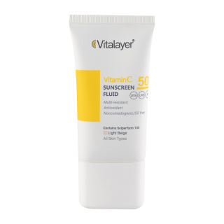 فلوئید ضد آفتاب ویتامین سی SPF50 - بی رنگ
