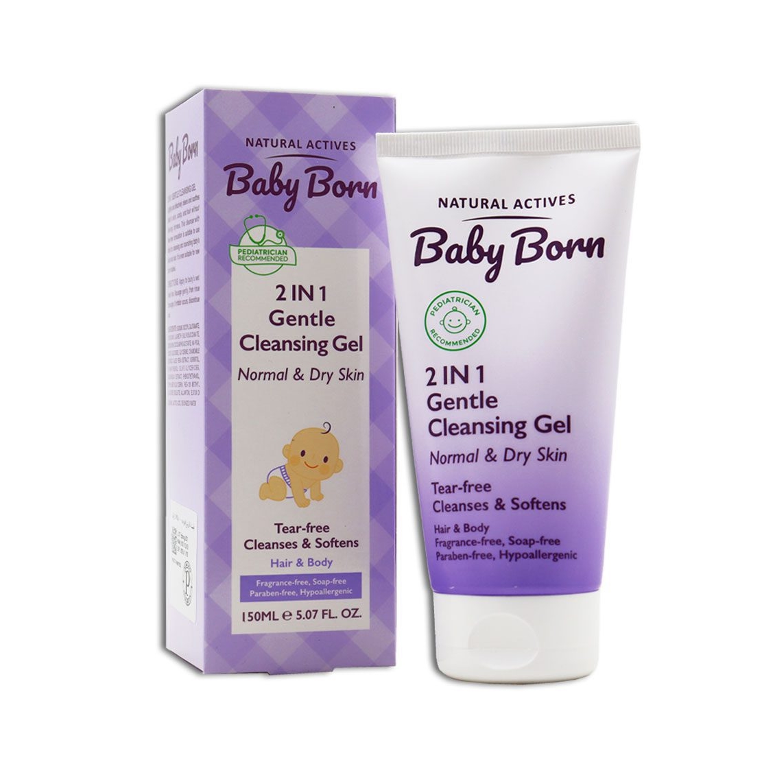 ژل شستشوی سر و بدن کودک 2 در 1 بیبی برن
