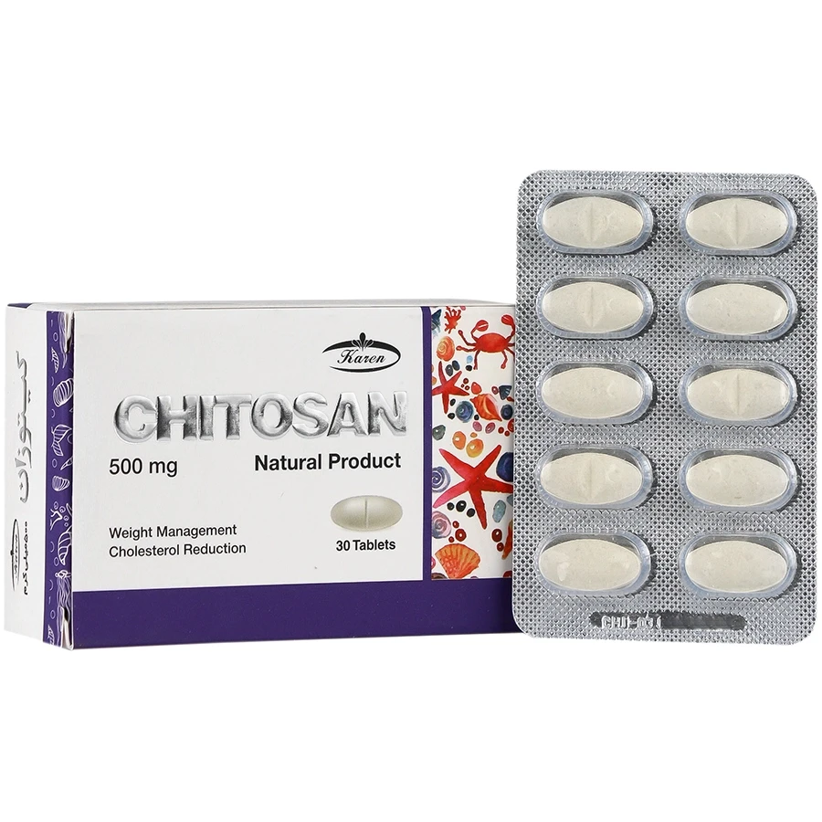 کیتوزان 500 میلی گرم کارن - 30 عددی