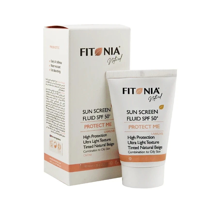 فلوئید ضدآفتاب پوست چرب فیتونیا -  بژ طبیعی