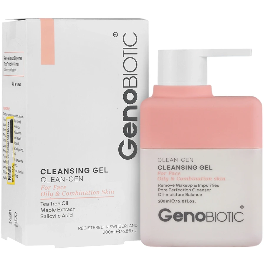 ژل شستشوی صورت کلین ژن پوست چرب ژنوبایوتیک