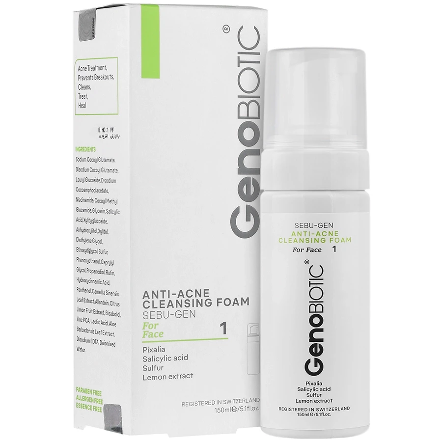 فوم شستشوی ضد آکنه سبوژن 1 ژنوبایوتیک