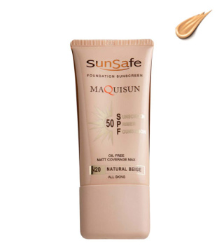 ضد آفتاب کرم پودری SPF50 مکیسان سان سیف - بژنچرال