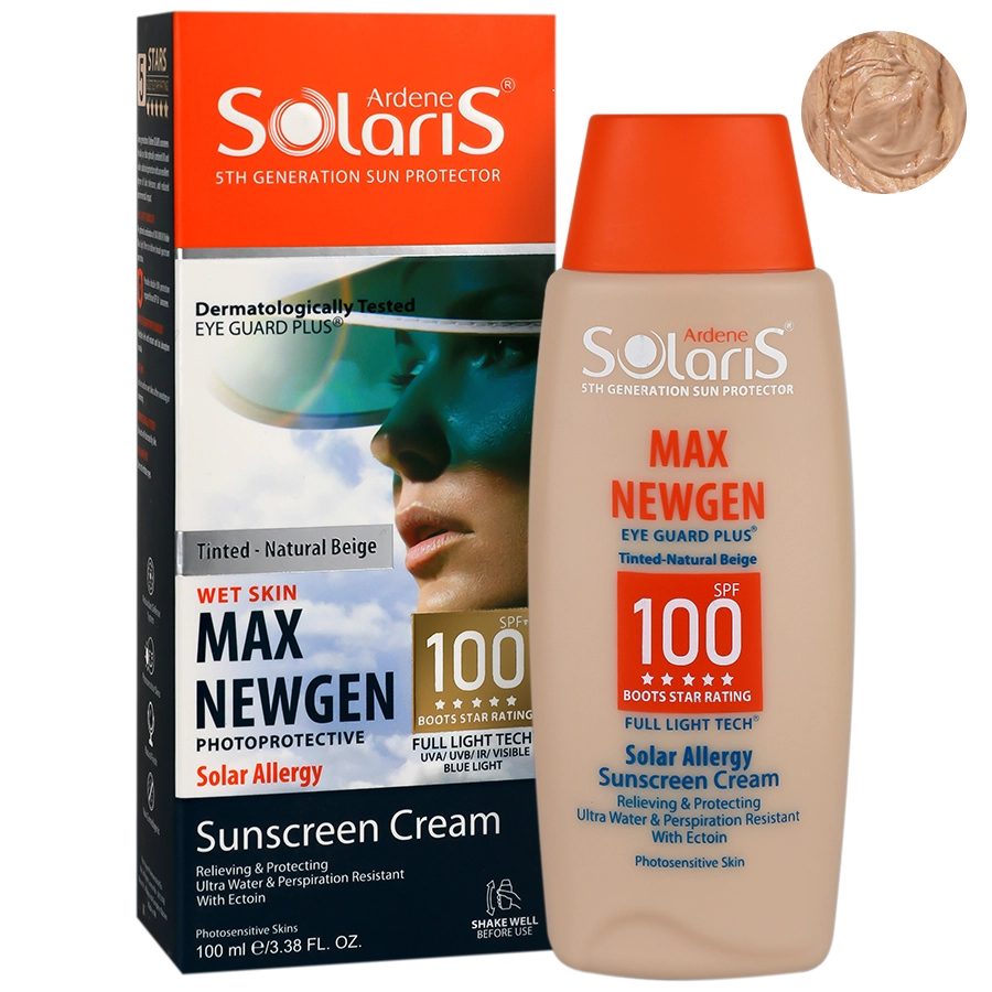 کرم ضد آفتاب مکس نیوژن SPF100 مخصوص پوست‌های حساس - آردن سولاریس