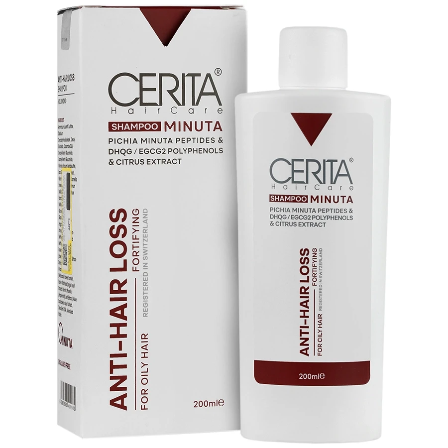 شامپو ضد ریزش مینوتا موهای چرب سریتا