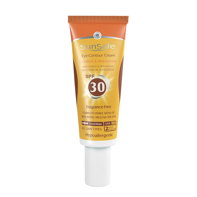 کرم دور چشم حاوی ضدآفتاب SPF30 سان سیف - بژ طبیعی