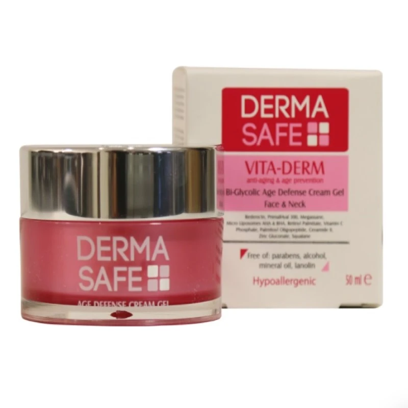 کرم ژل ضد چروک و مغذی صورت و گردن ویتادرم درماسیف