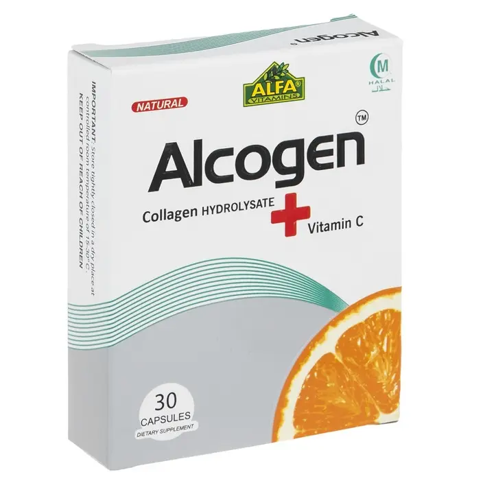 کپسول آلکوژن با ویتامین C آلفا ویتامینز