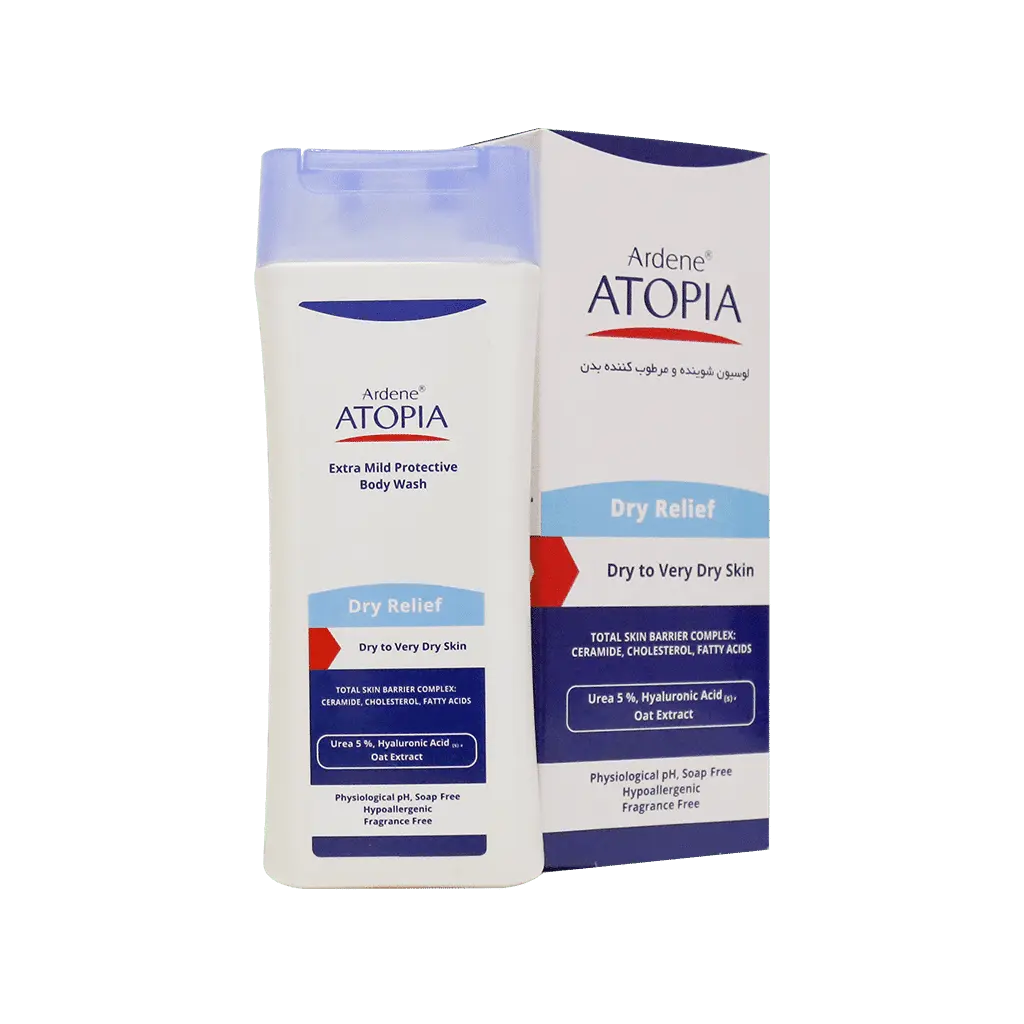 لوسیون شوینده و مرطوب کننده بدن درای ریلیف  250  میلی لیتر آردن آتوپیا