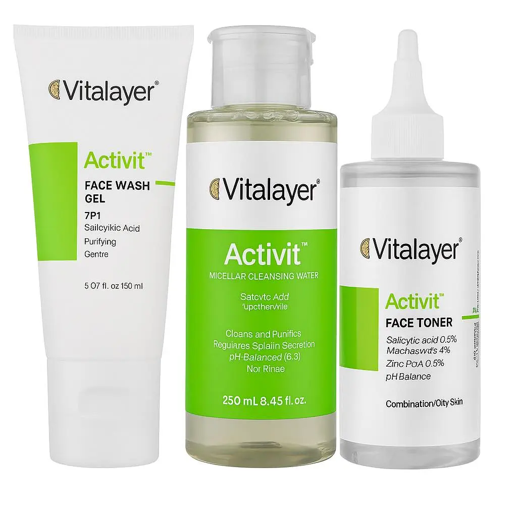 پکیج ژل شستشو، میسلار واتر و تونر اکتی ویت (Acnevit)