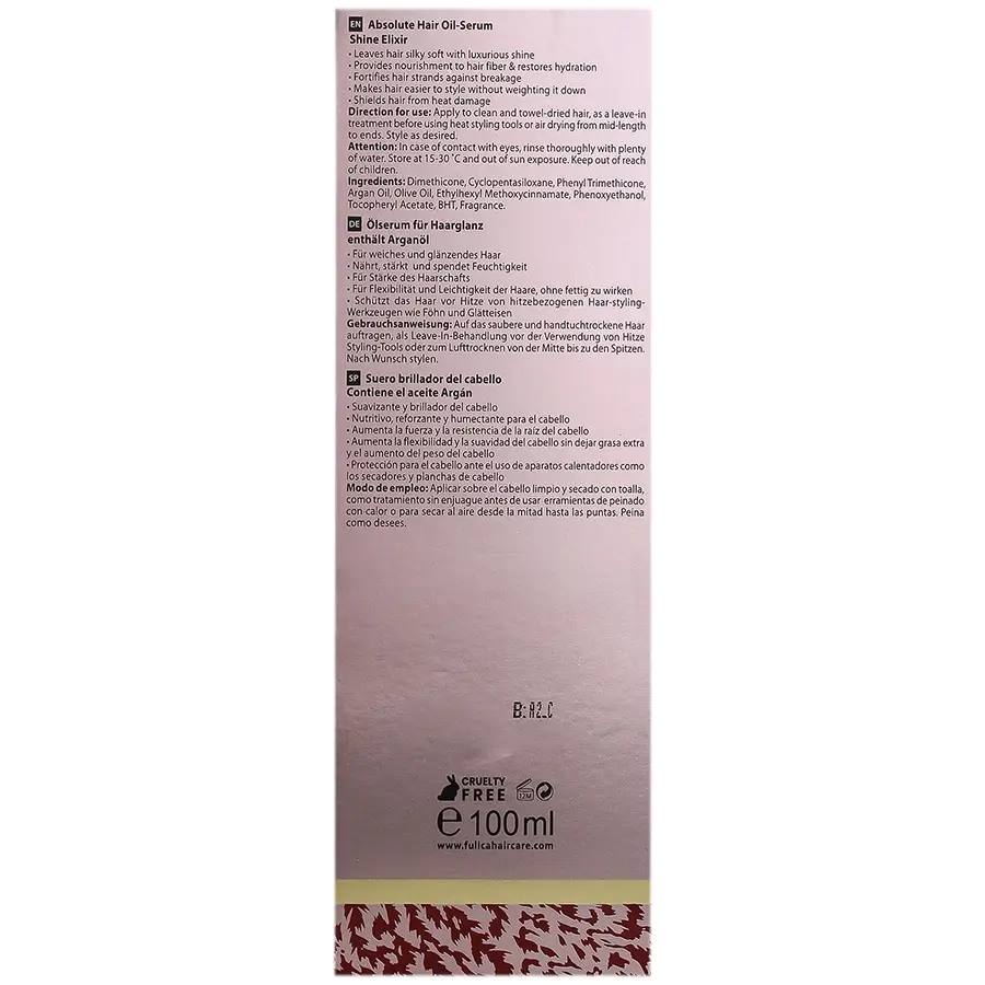 سرم روغنی براق کننده مو اکسیوز گلد فولیکا