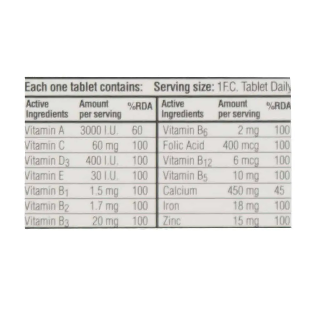 مولتی دیلی ویتامین و مینرال گلوک ویت