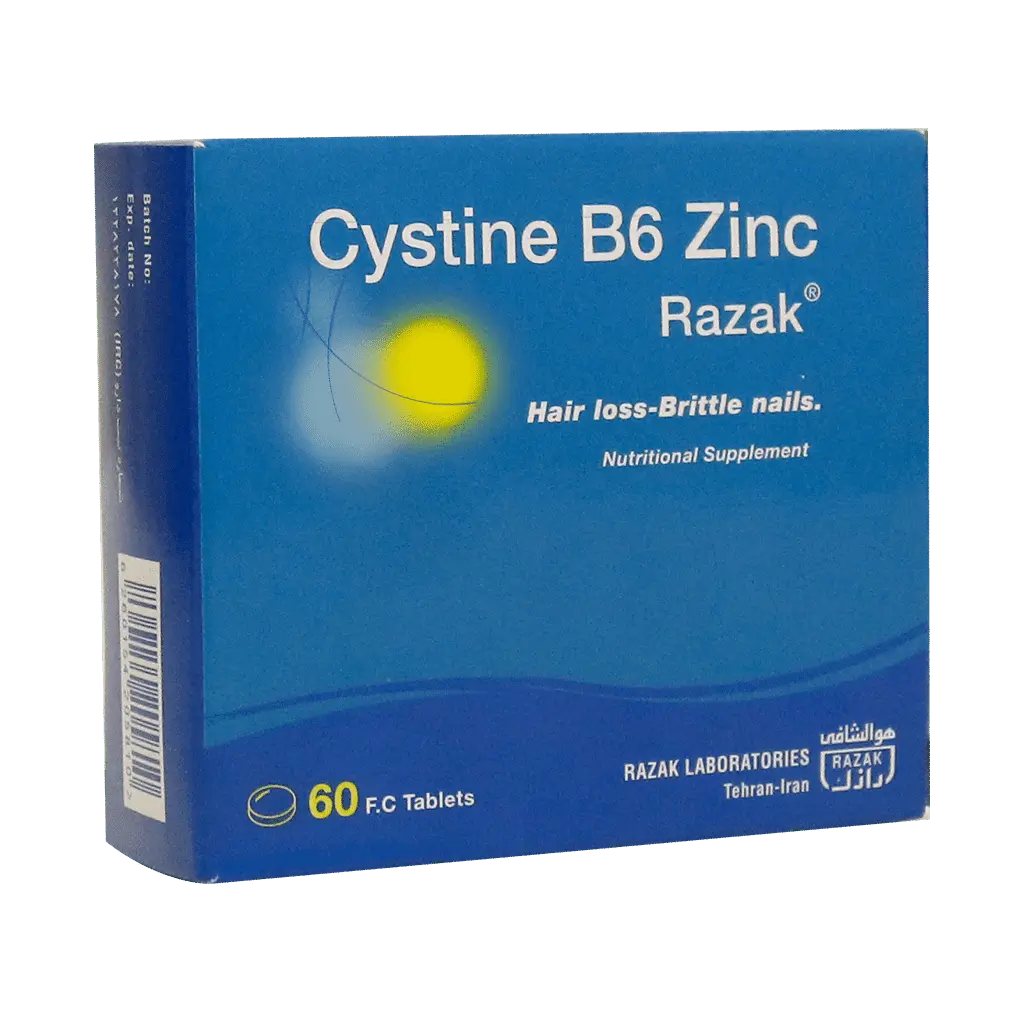 قرص سیستین B6 زینک رازک