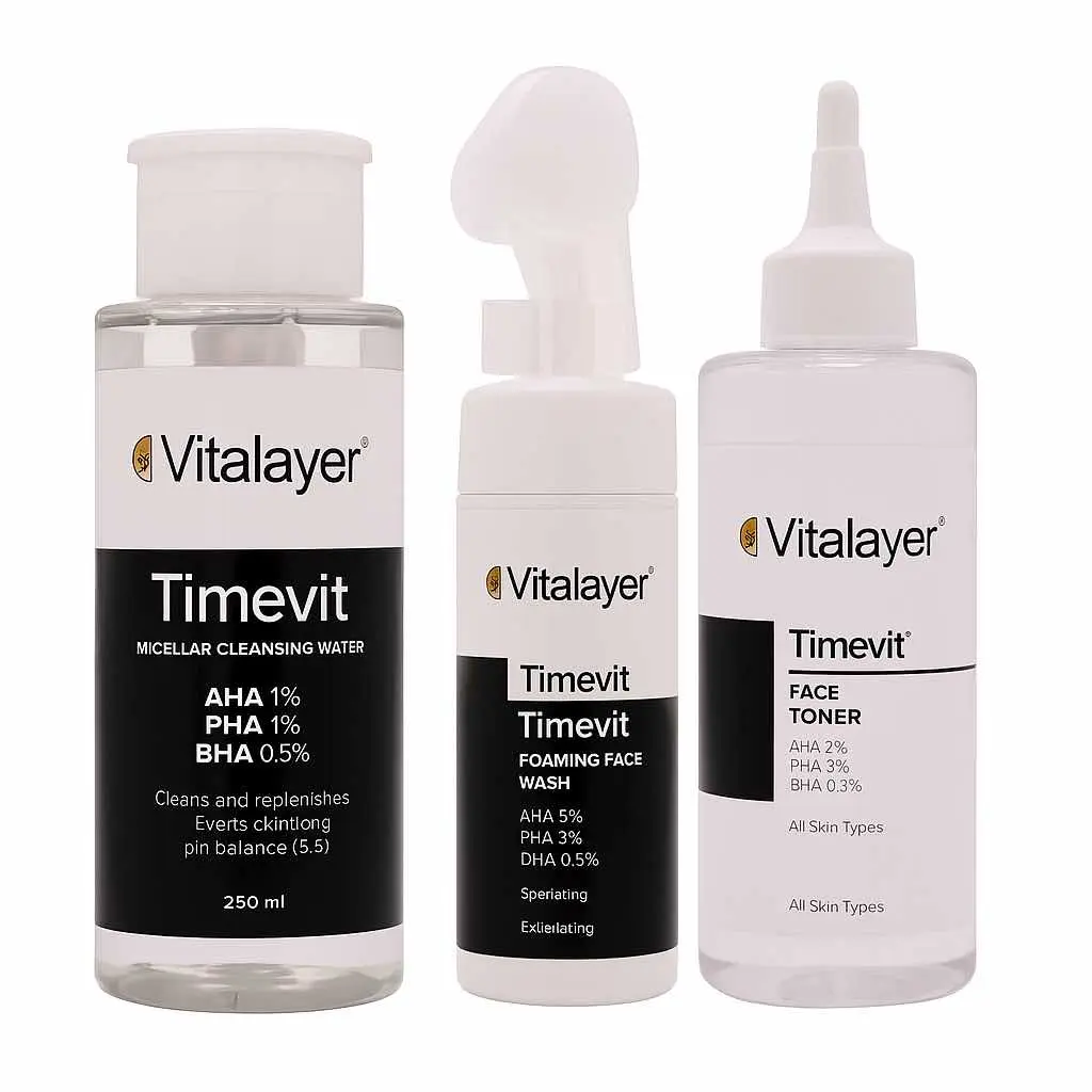 پکیج فوم شستشو، میسلار واتر و تونر تایم ویت