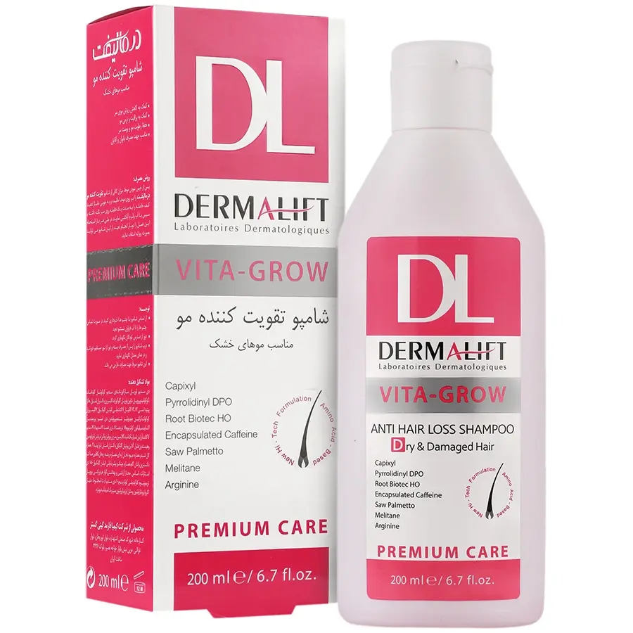 شامپو تقویتی موی خشک ویتاگرو درمالیفت