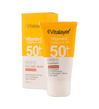 کرم ضد آفتاب رنگی ویتامین سی SPF50 ویتالیر