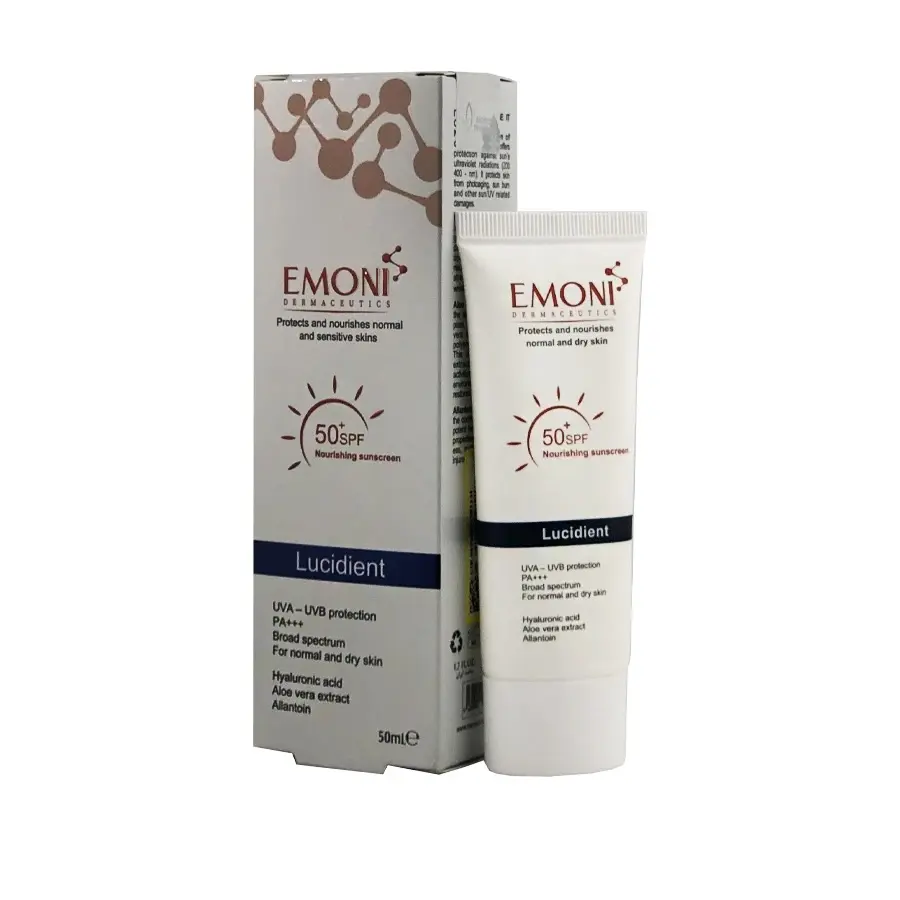 کرم ضد آفتاب لوسیدینت SPF50 امونی - بی رنگ