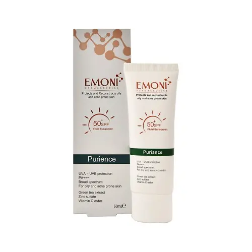 کرم ضد آفتاب فلوئید پیورینس SPF50 امونی - بی رنگ - تصویر 2