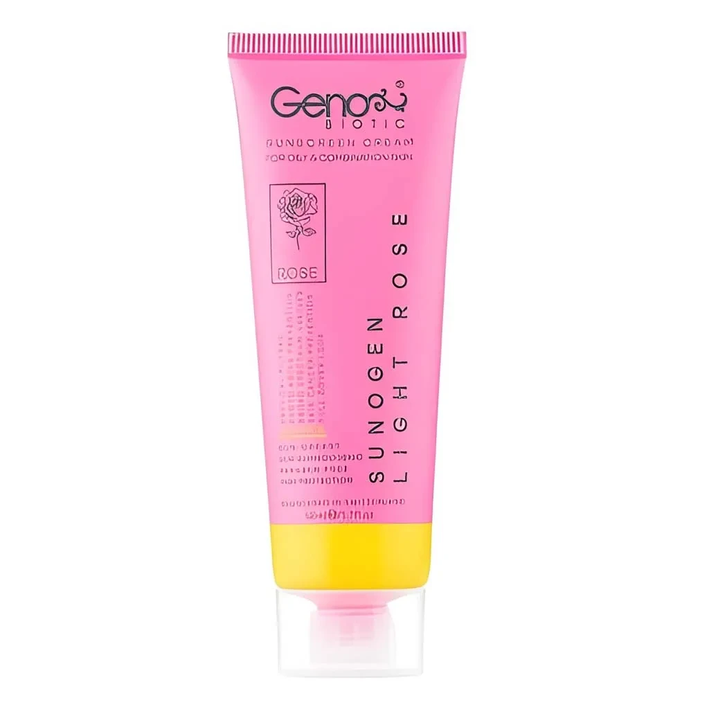 کرم ضد آفتاب لایت رز SPF50 پوست چرب و مختلط ژنوبایوتیک - تصویر 2