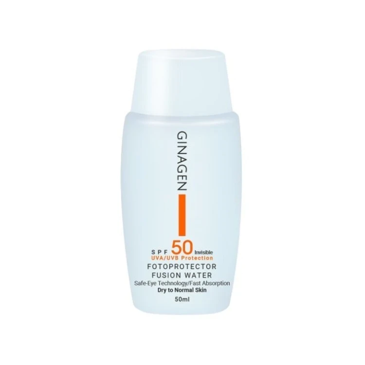 کرم ضد آفتاب بی رنگ پوست خشک و نرمال SPF50 ژیناژن - تصویر 3